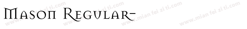 Mason Regular字体转换